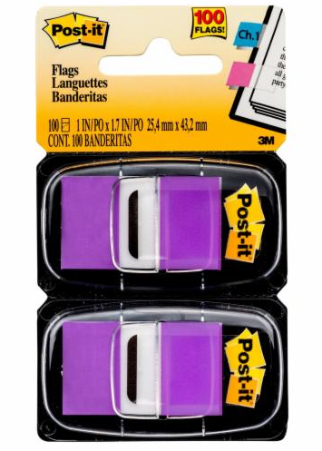 3M Post It Flags - Purple