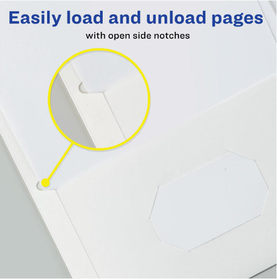 WHITE REPORT COVER WITH DBL POCKET PORTFOL 4