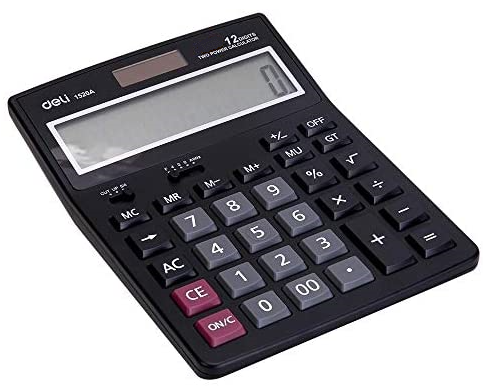 thumbnail image 2 of Office Calculator Benkaim Solar Gold Calculator - 10-Digit LCD Desktop Calculator For Office & Home Texas Instruments Ba Ii Plus 2 of 9