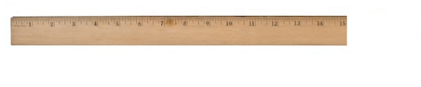 15" Wood Desktop Ruler