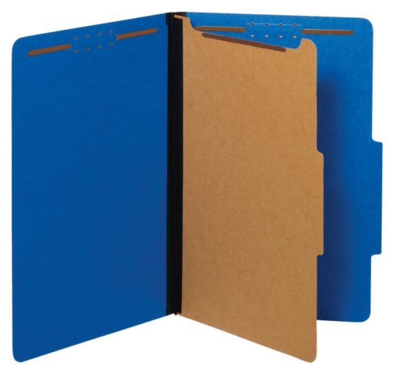Letter Size 1-Division Classification Folder - Dark Blue