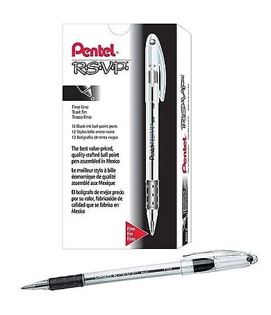 Pentel RSVP Ball Point - Fine Black