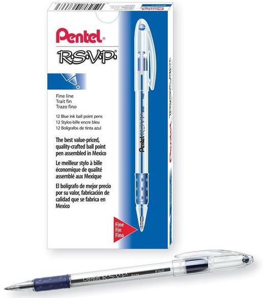 Pentel RSVP Ball Point - Fine Blue
