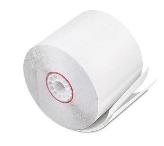 thumbnail image 2 of Adding Machine Paper Rolls White Calculator Tape Rolls 2 1/4 2 of 10
