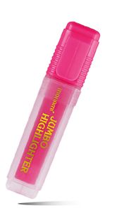 Monami Jumbo Highlighter (Transparent Barrel) - Pink