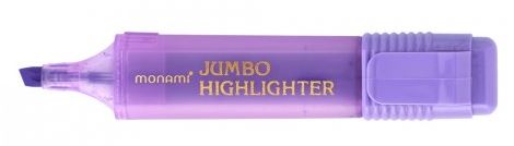 Monami Jumbo Highlighter (Transparent Barrel) - Purple