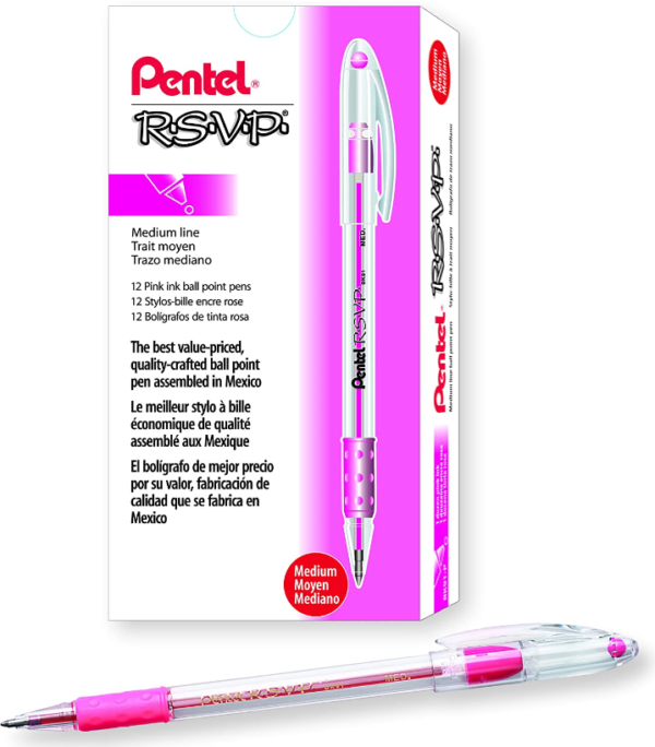 Pentel RSVP Ball Point - Medium Pink