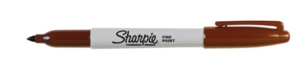 Sharpie Permanent Markers - Fine Brown