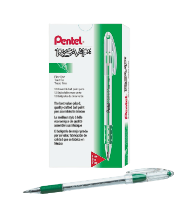 Pentel RSVP Ball Point - Fine Green