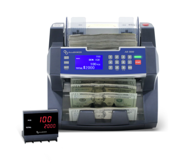 AccuBANKER AB5800 Bill Counter Bank Grade A