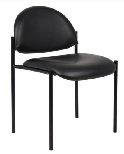 D063A01 Black Visitor Chair