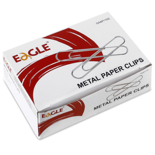 SA8P-100 Metal Paper Clips - Jumbo