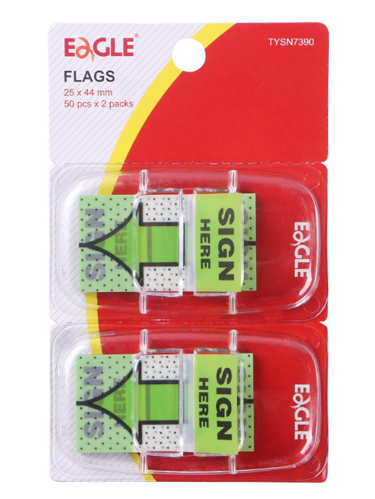 Eagle TYSN7390 Sign Here Flags