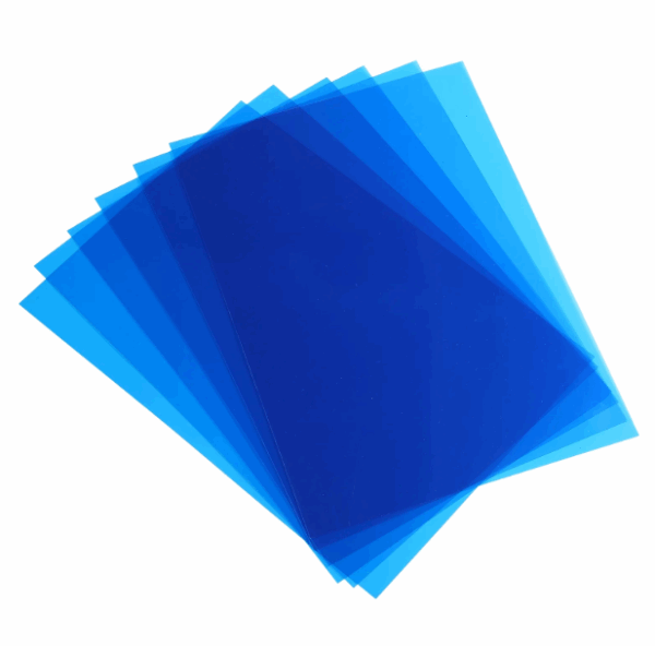 Transparent Front Presentation Cover - Blue