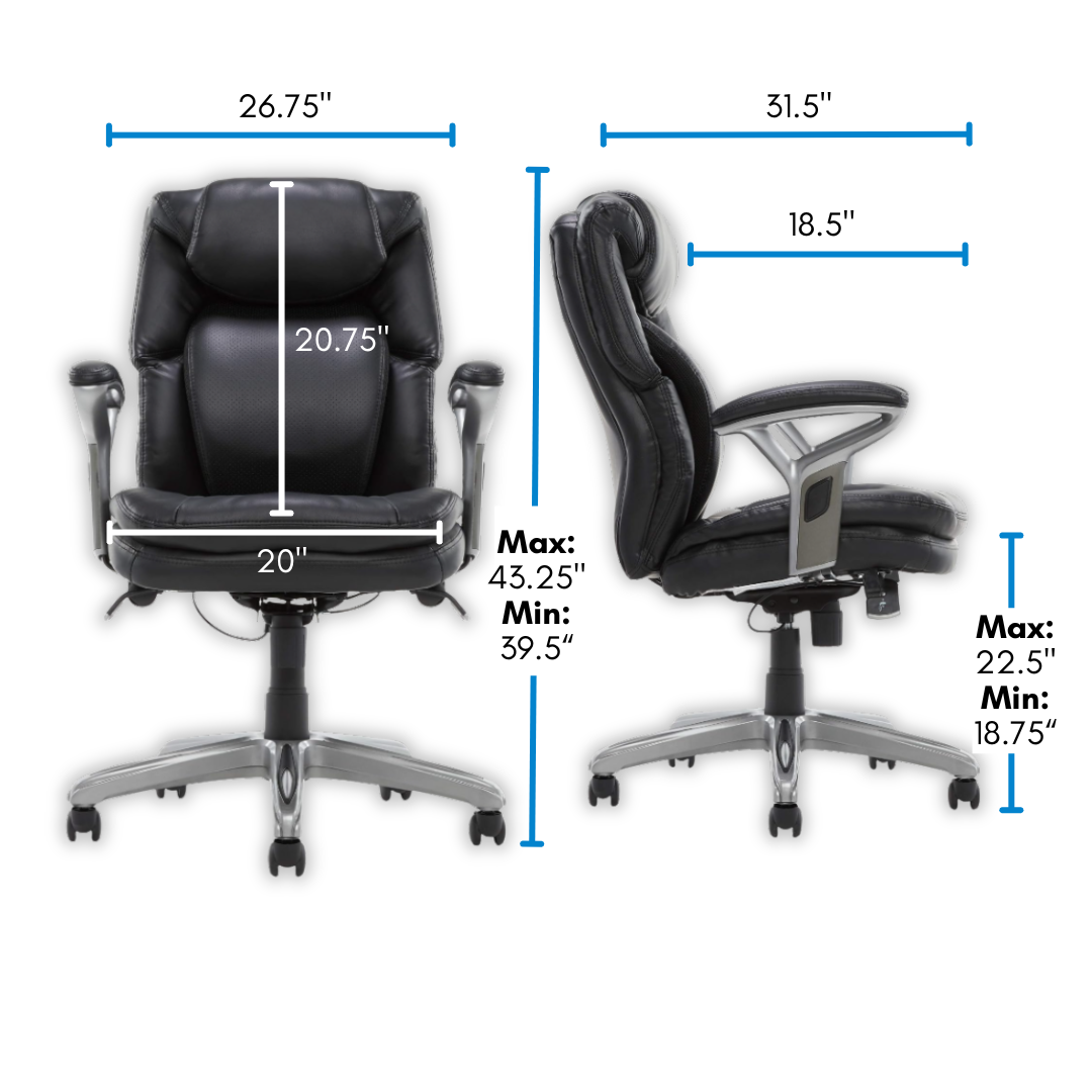 Econo’s Executive Line 44103 Serta Junior Executive Office Chair – 250lbs Weight Capacity 2