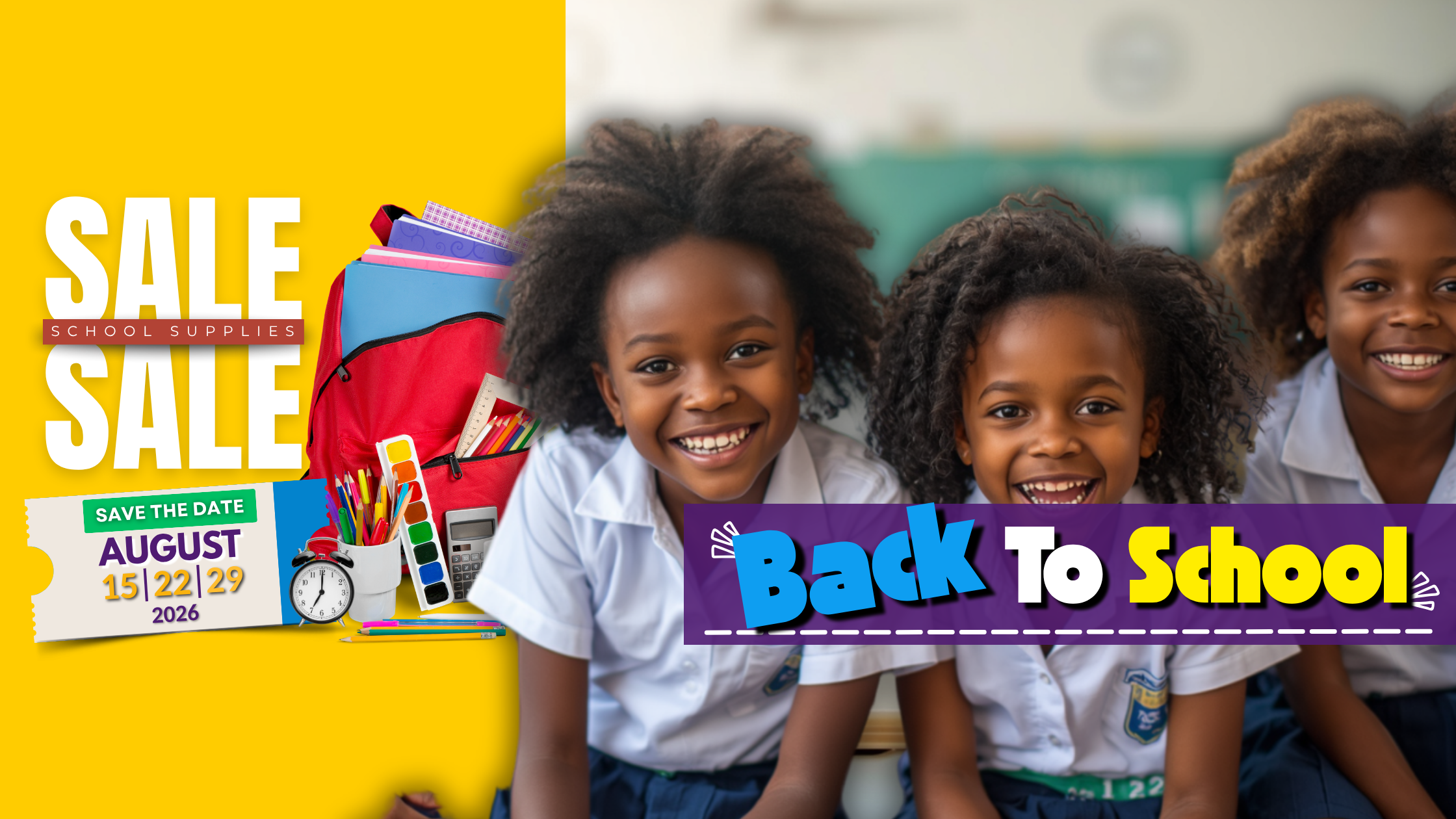 NEW Back to School Blog Banner for Website Content
